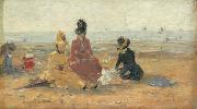 Eugene Boudin On the Beach oil painting on canvas